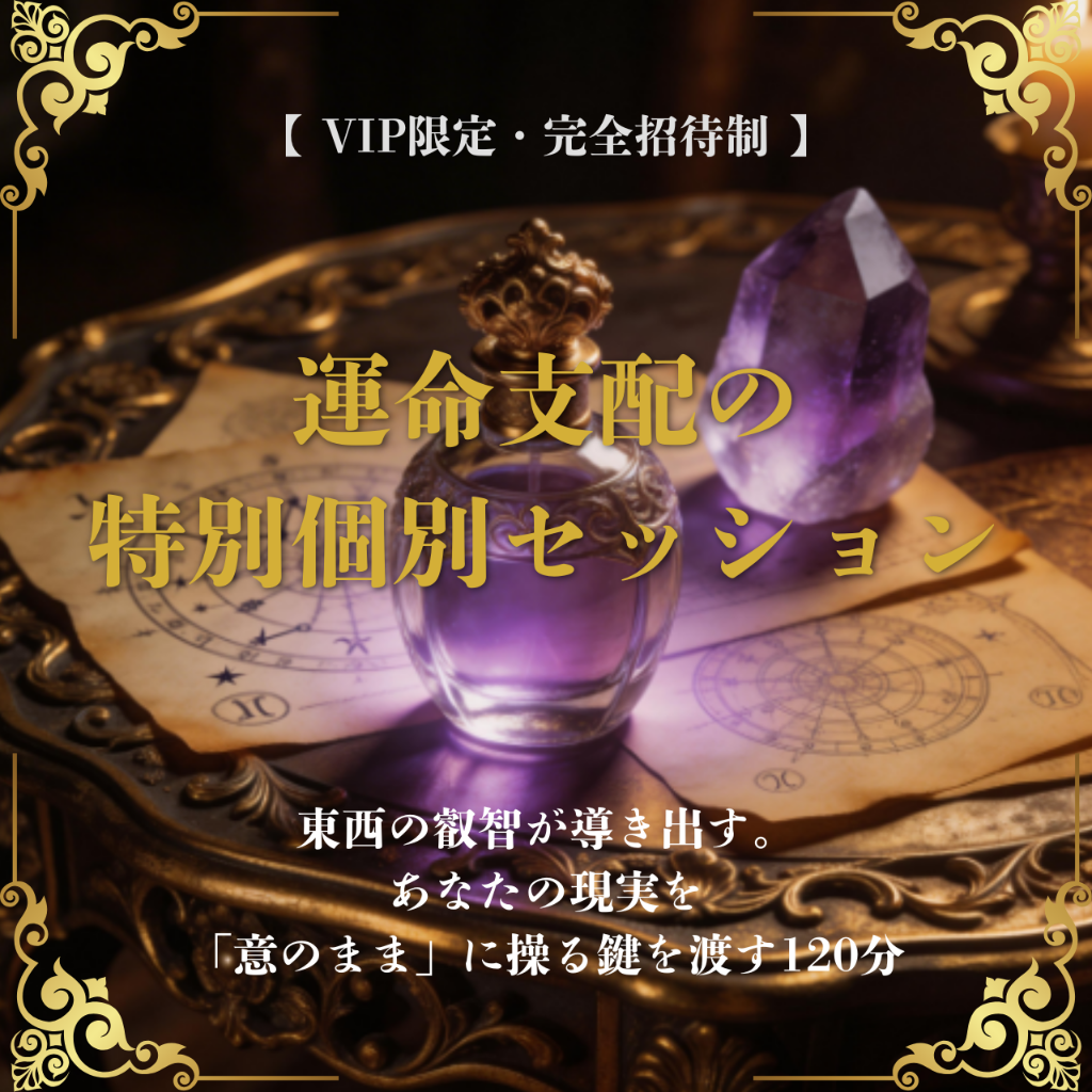VIP限定・完全個別セッション 運命支配の特別個別セッション